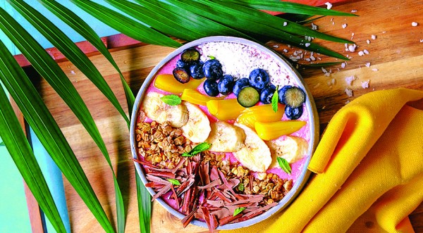 Мюсли с голубикой и фруктами, пошаговый рецепт с фото Мюсли с голубикой и фруктами, пошаговый рецепт с фото