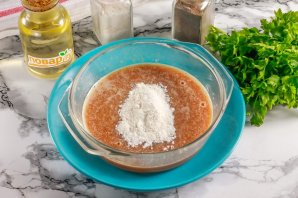 Оладьи из икры карася