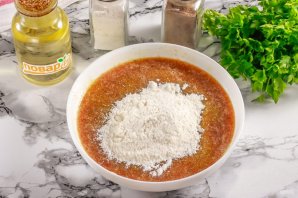 Оладьи из икры толстолобика