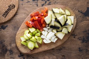 Овощи запеченные в соевом соусе