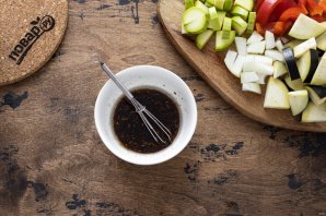 Овощи запеченные в соевом соусе