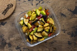 Овощи запеченные в соевом соусе