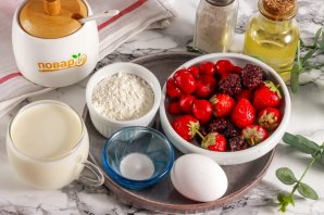 Панкейки с ягодами