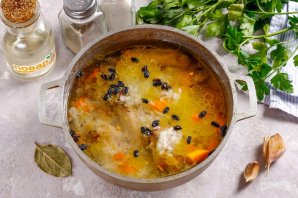 Плов с тыквой и курицей
