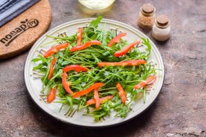 Постный салат с нутом