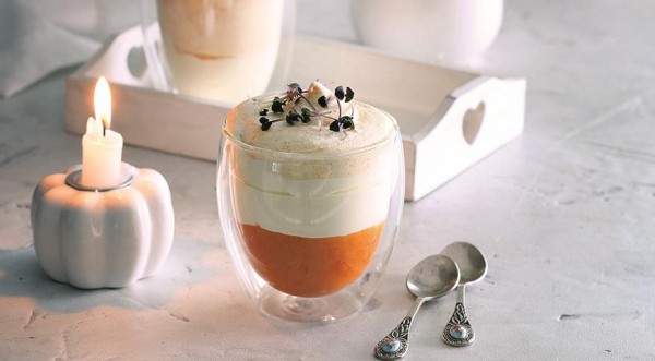 Сливочный десерт из хурмы, пошаговый рецепт с фото