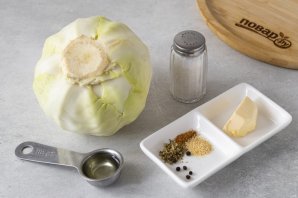 Стейки из капусты на сковороде