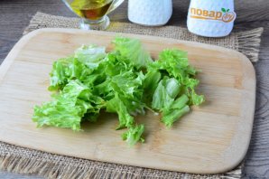 Теплый салат с говядиной и кабачками