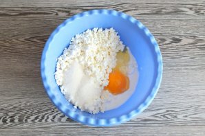 Творожная запеканка с бананом и тыквой