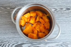 Творожная запеканка с бананом и тыквой