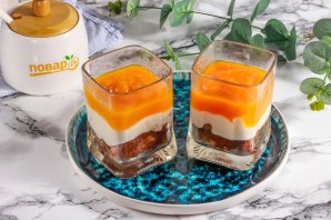 Тыквенный десерт в стакане