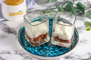 Тыквенный десерт в стакане