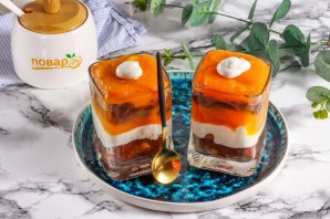 Тыквенный десерт в стакане