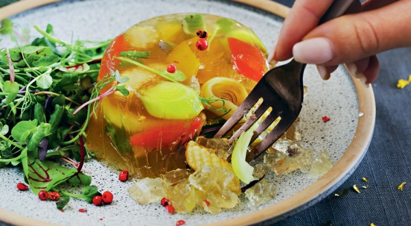 Веганское заливное с овощами, пошаговый рецепт с фото