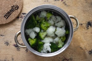 Заливное из брокколи и цветной капусты Заливное из брокколи и цветной капусты