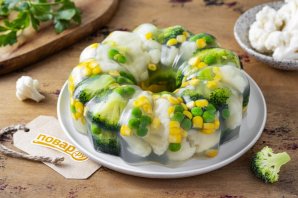 Заливное из брокколи и цветной капусты Заливное из брокколи и цветной капусты