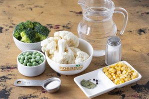 Заливное из брокколи и цветной капусты Заливное из брокколи и цветной капусты