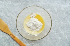 Заливной пирог с курицей и кабачком