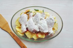 Запеканка с куриными ножками