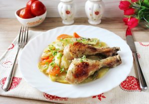 Запеканка с куриными ножками