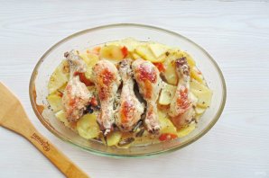 Запеканка с куриными ножками