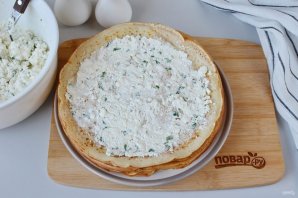 Блинчики с брынзой