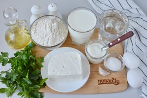 Блинчики с брынзой