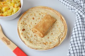 Блинчики с фруктовой начинкой