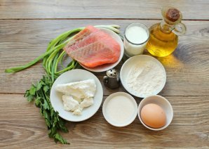 Блинные мешочки с начинкой из семги