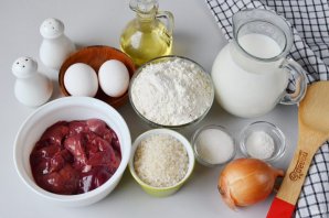 Блины с печенью