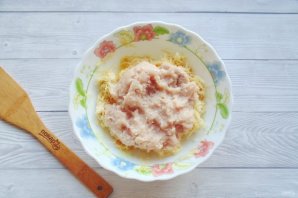 Драники с курицей и сыром