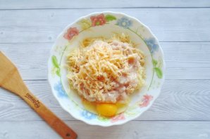 Драники с курицей и сыром