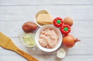 Драники с курицей и сыром