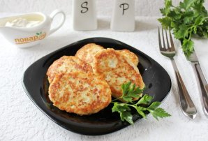 Драники с курицей и сыром