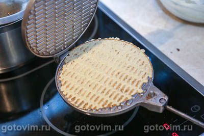 Хрустящие кокосовые вафли