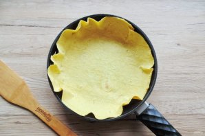 Яичница в лаваше на сковороде