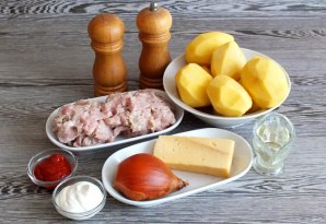 Картофельные ватрушки с фаршем