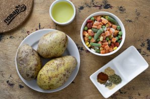 Картошка с мексиканской смесью