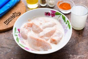 Курица в кефире