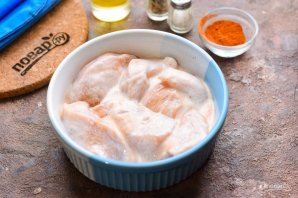 Курица в кефире