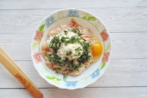 Куриные оладьи с манкой