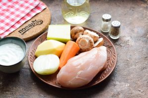 Овощное рагу с курицей Овощное рагу с курицей