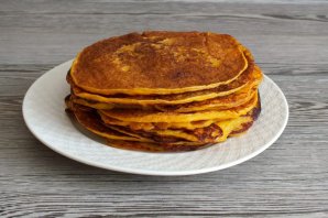 Постные тыквенные блины