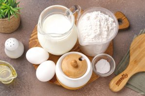 Рецепт толстых блинов на кефире