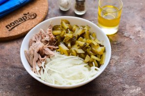 Салат из говядины с огурцом Салат из говядины с огурцом