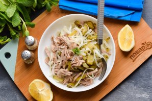 Салат из говядины с огурцом Салат из говядины с огурцом