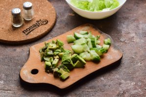 Салат с авокадо и семгой Салат с авокадо и семгой