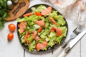 Салат с авокадо и семгой Салат с авокадо и семгой
