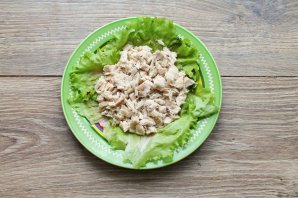 Салат с курицей, яблоком и морковью