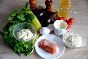 Торт из кабачков и баклажанов